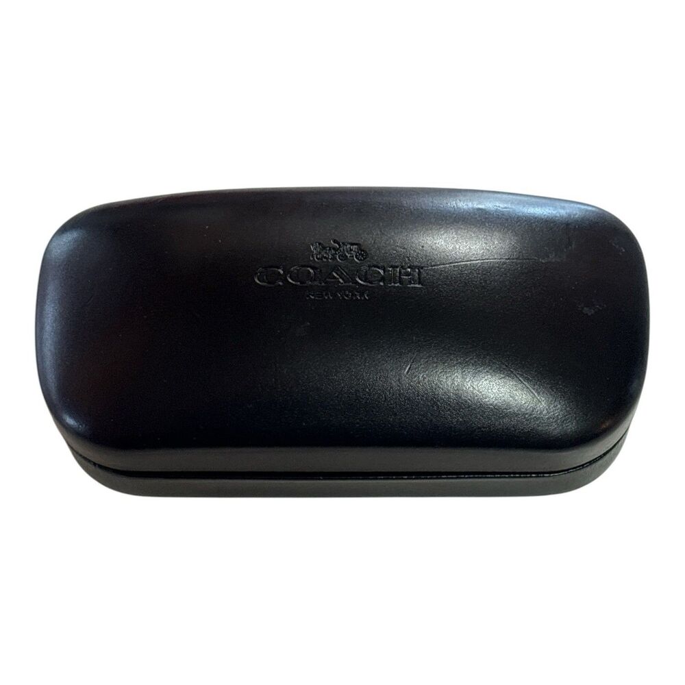Authentic COACH Sunglasses Hard Case - Black Clam Shell - Eyeglasses - NEW YORK